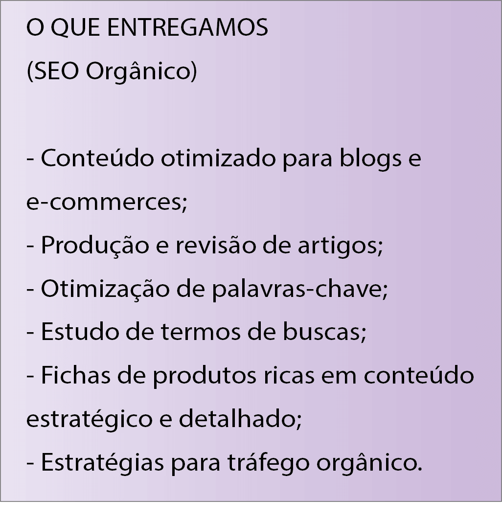 estrutura digital seo organicos